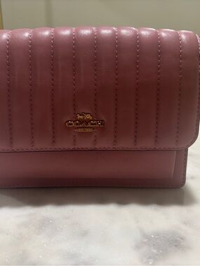 Coach Quilted Leather Crossbody Bag in Rose